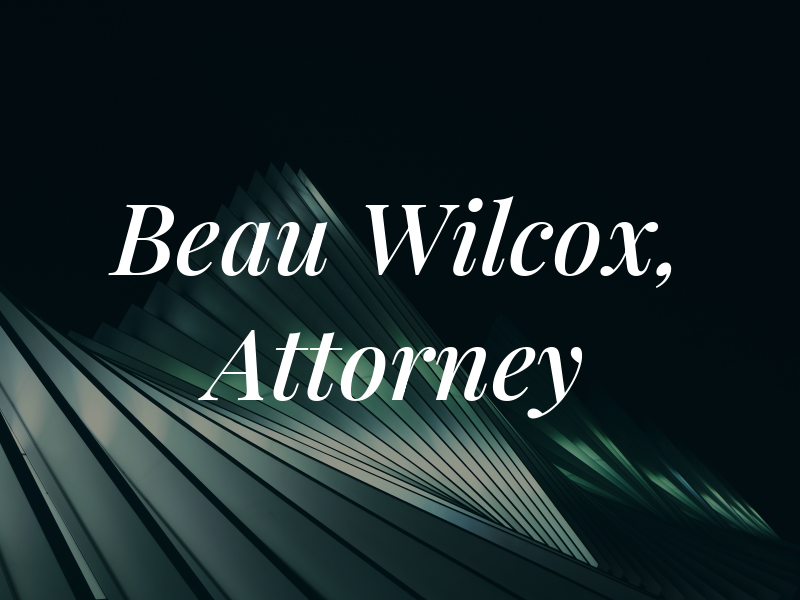 Beau Wilcox, Attorney at Law