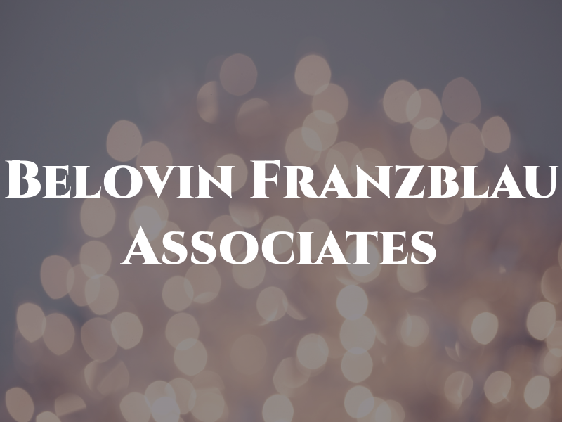 Belovin Franzblau & Associates