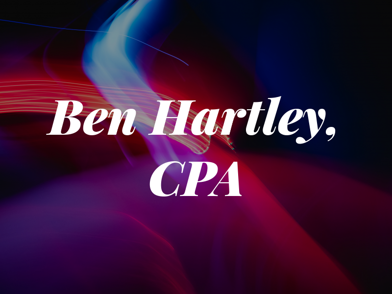 Ben Hartley, CPA