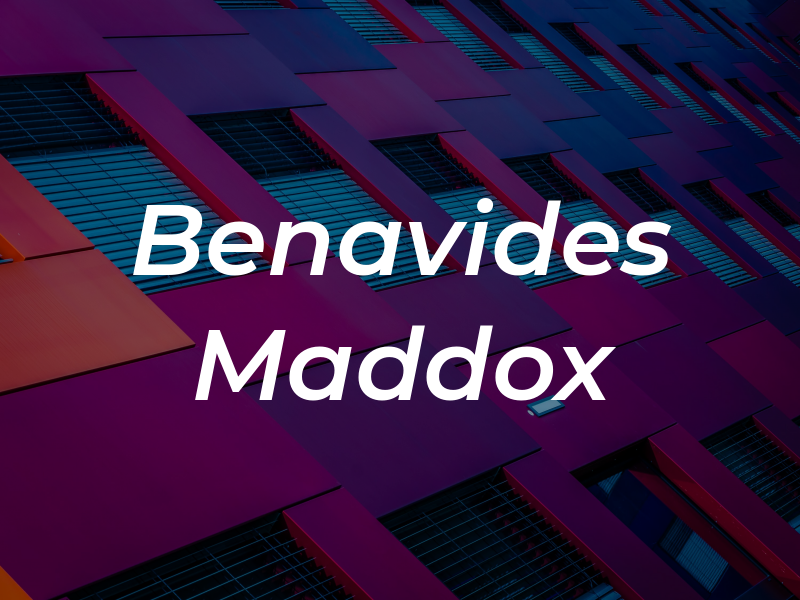 Benavides Maddox