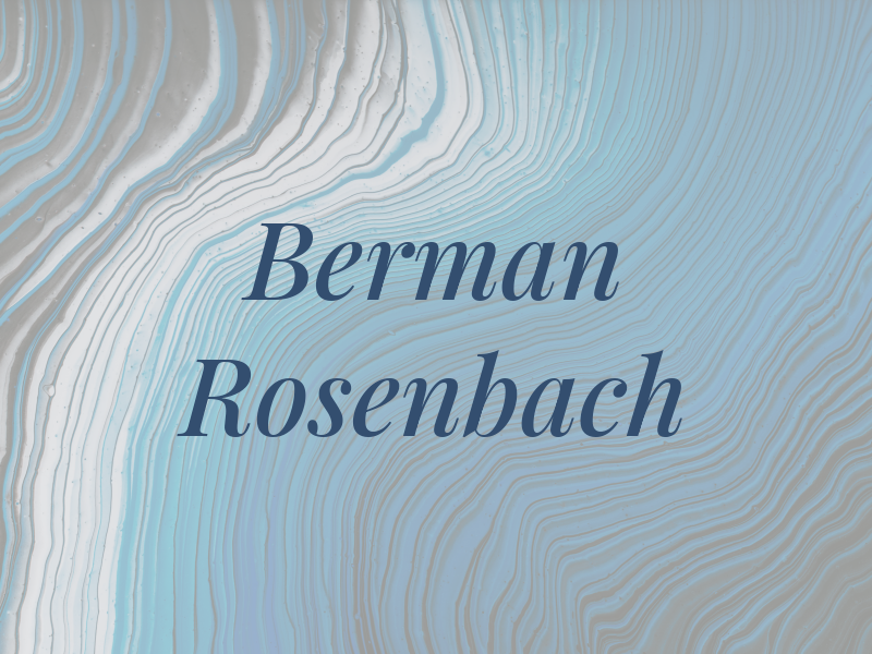 Berman Rosenbach