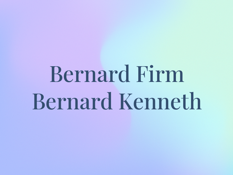 Bernard Law Firm : Bernard Kenneth R