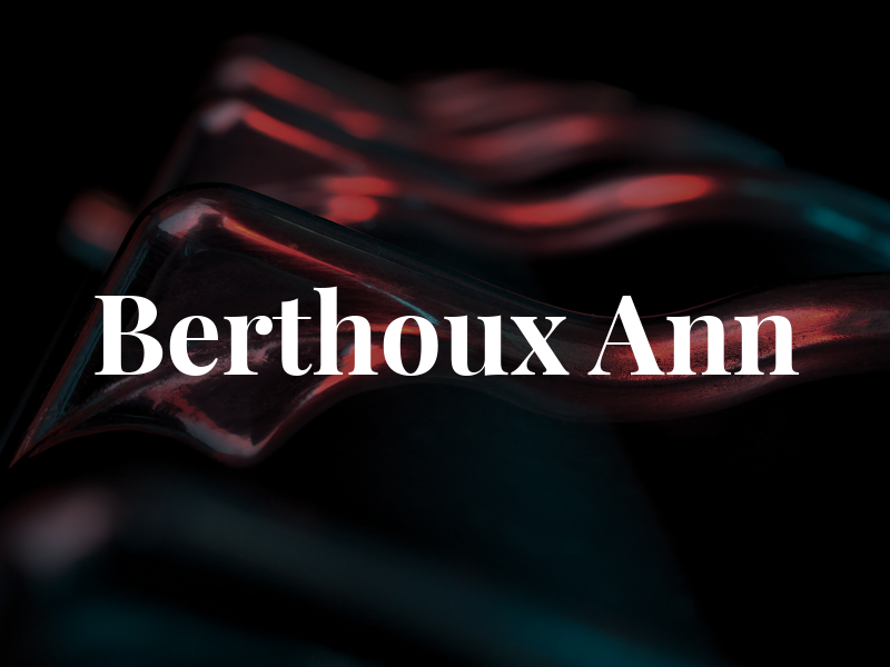 Berthoux Ann