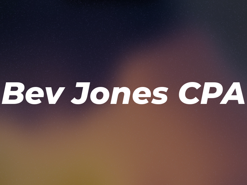 Bev Jones CPA