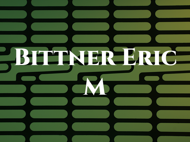 Bittner Eric M