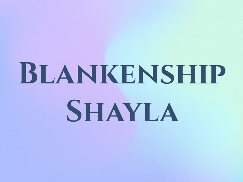 Blankenship Shayla