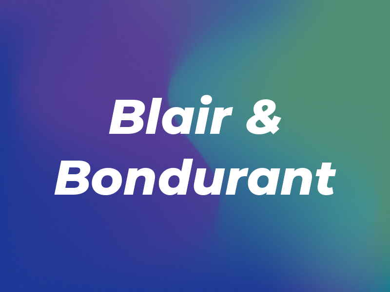 Blair & Bondurant