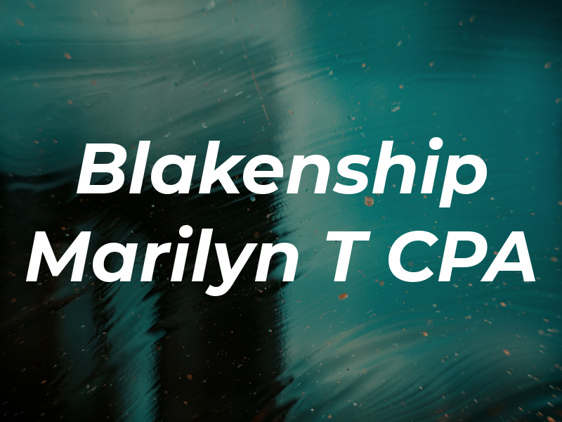 Blakenship Marilyn T CPA