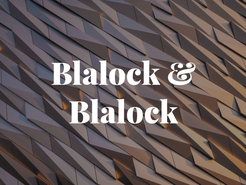 Blalock & Blalock