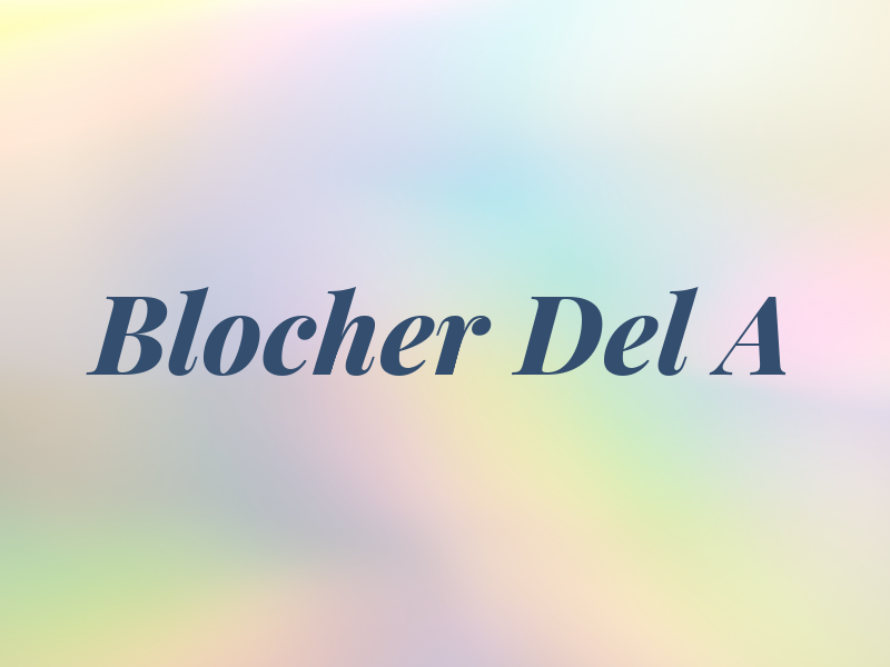 Blocher Del A
