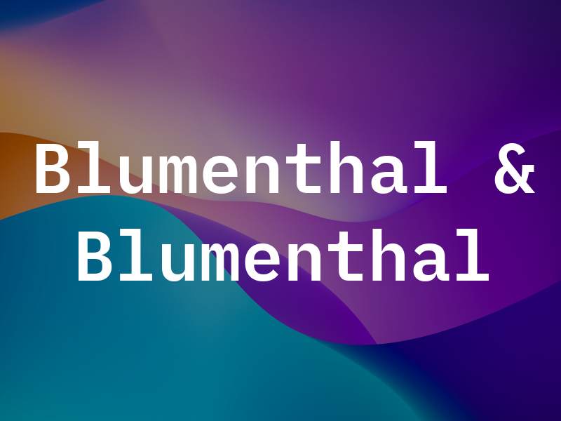 Blumenthal & Blumenthal