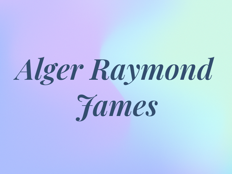 Bob Alger - Raymond James
