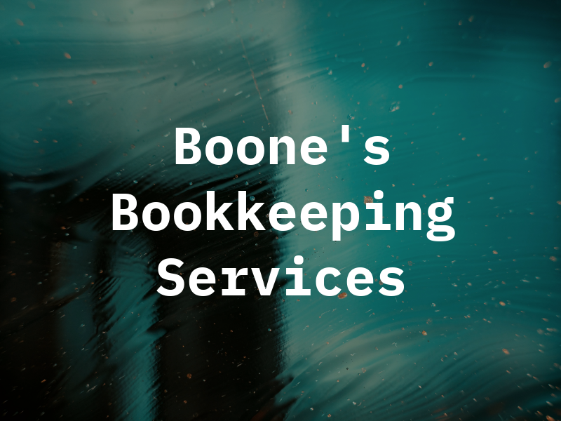 Boone's Tax & Bookkeeping Services