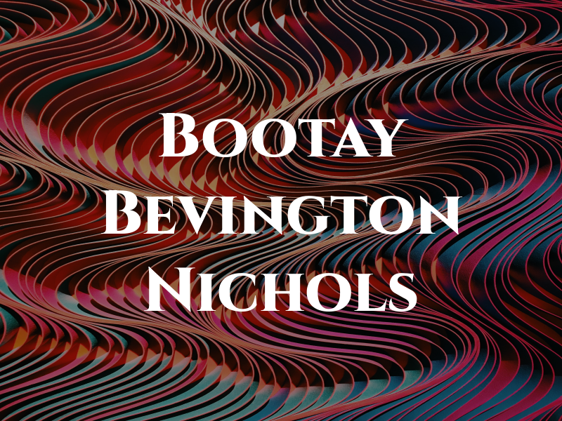 Bootay Bevington & Nichols