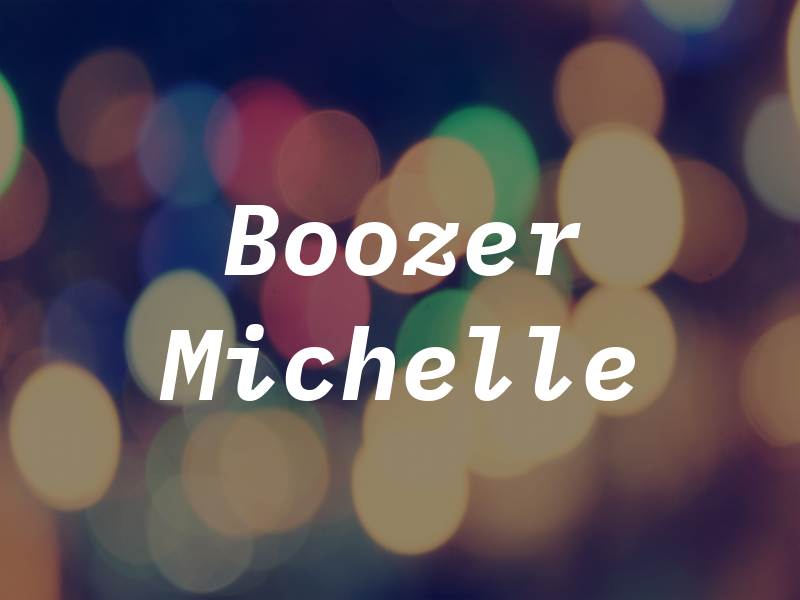 Boozer Michelle