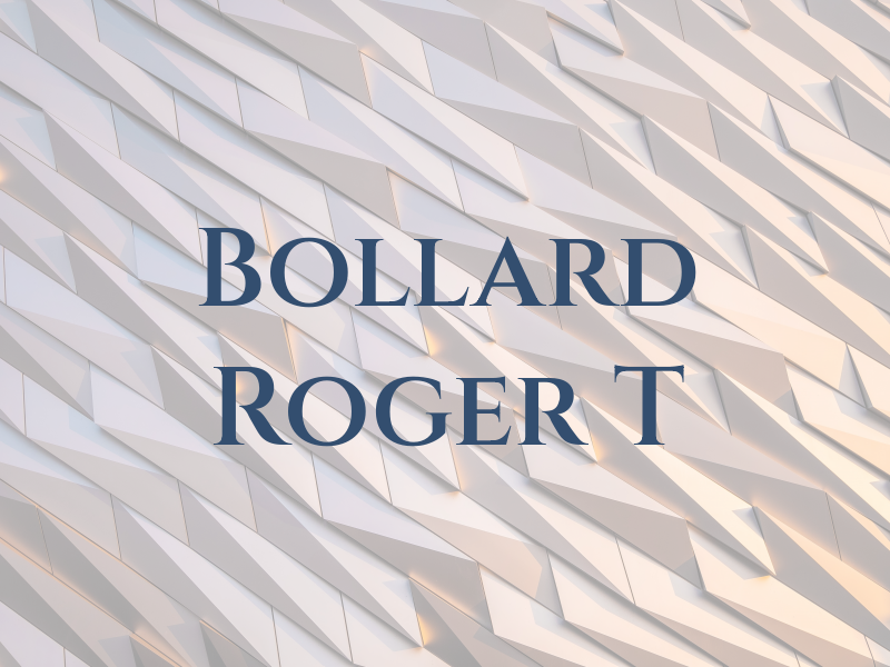 Bollard Roger T