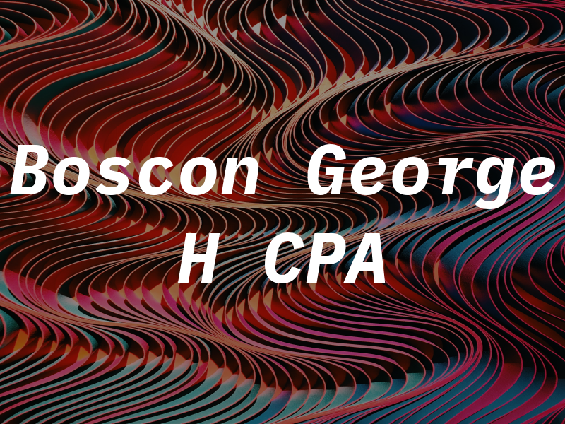 Boscon George H CPA