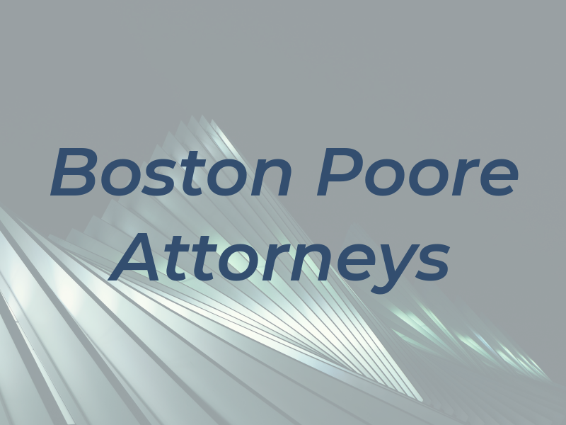 Boston & Poore Attorneys at Law