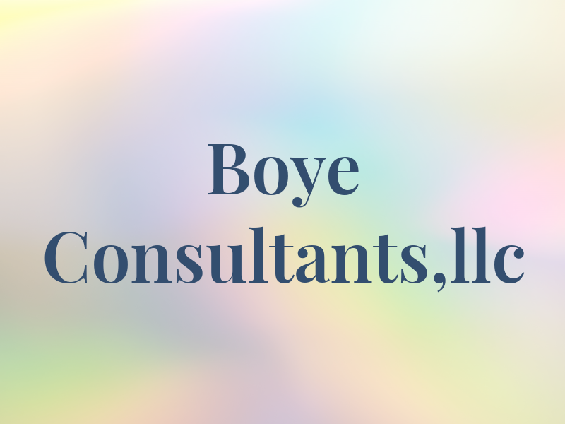 Boye Consultants,llc