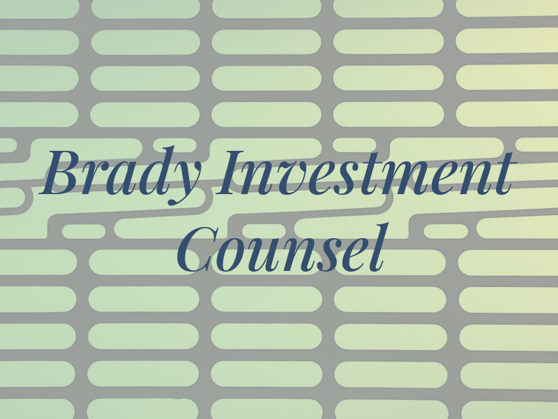 Brady Investment Counsel