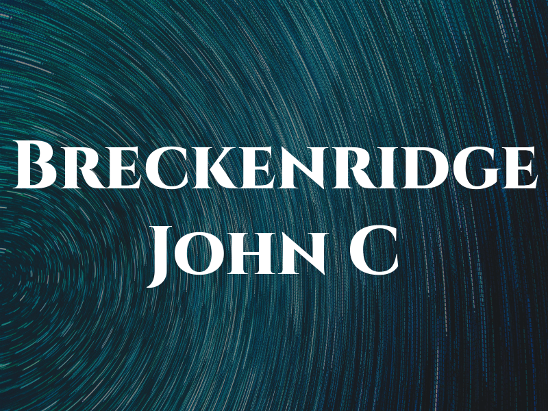 Breckenridge John C