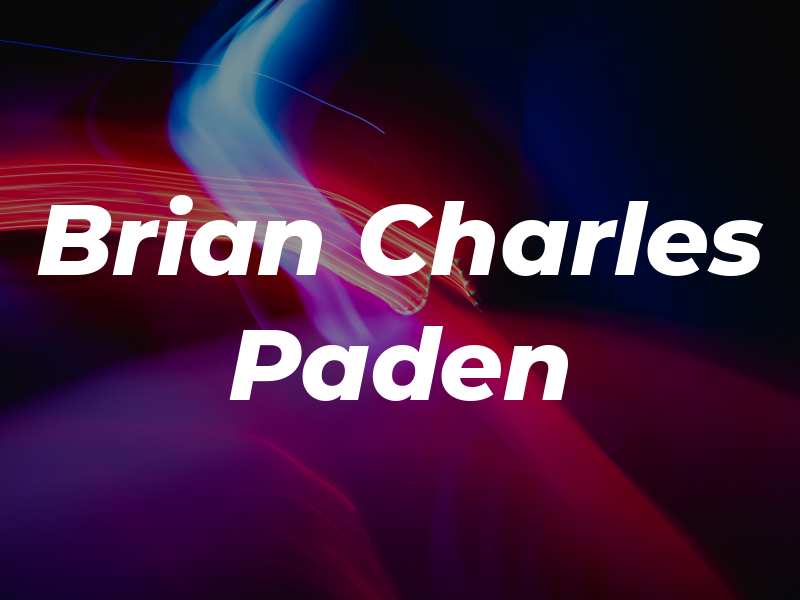 Brian Charles Paden