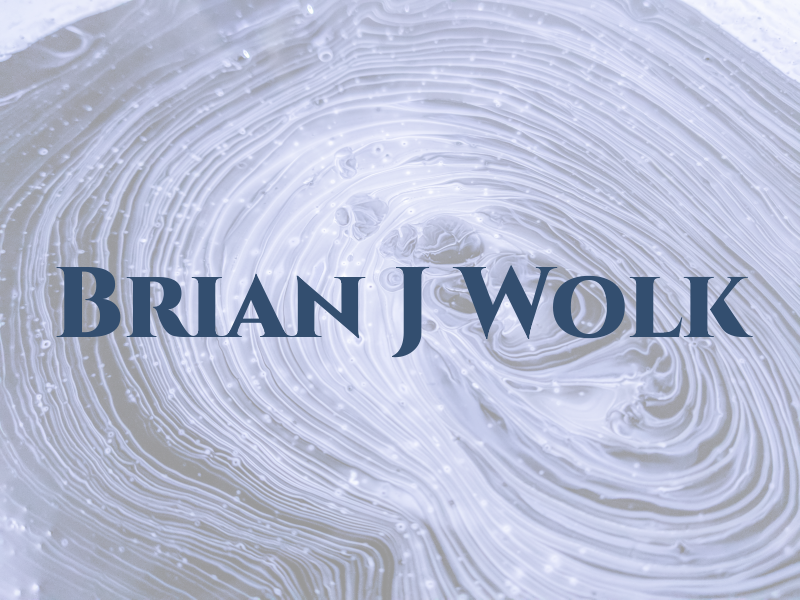 Brian J Wolk