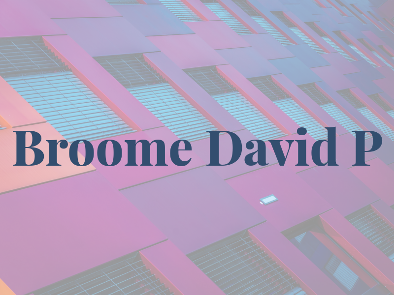 Broome David P