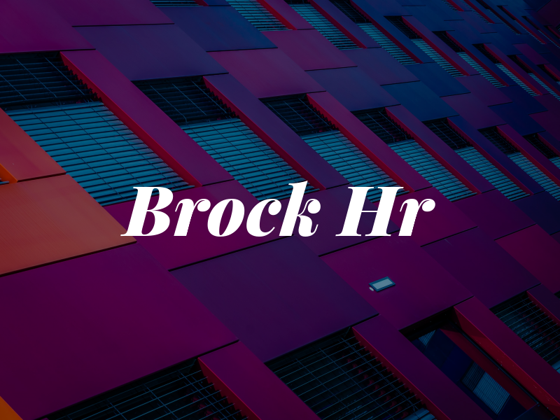 Brock Hr