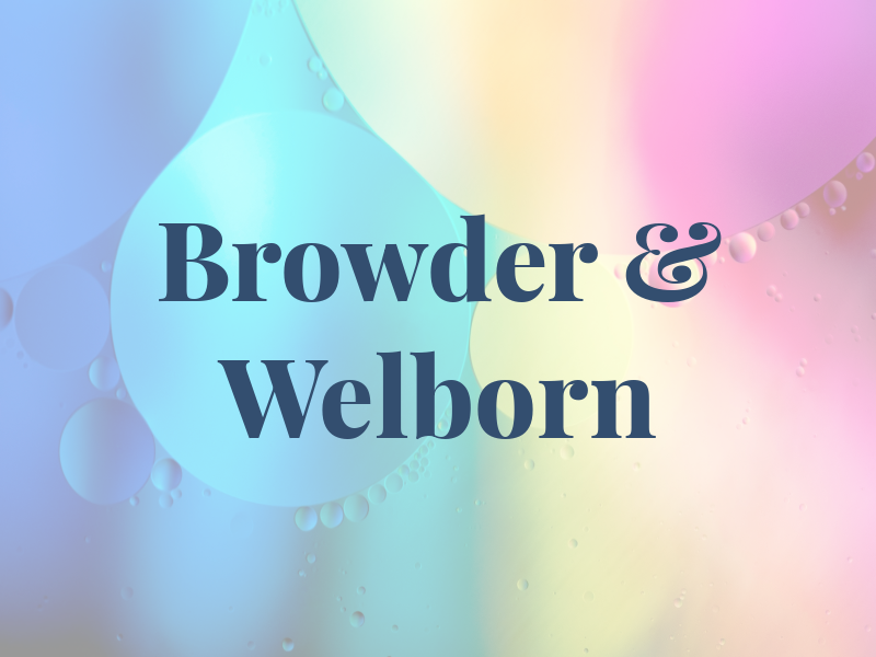 Browder & Welborn