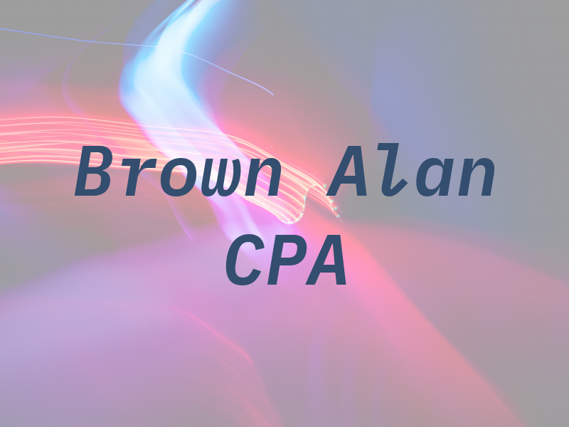 Brown Alan CPA