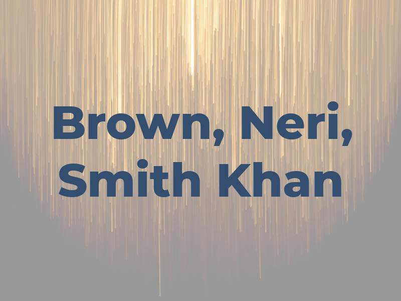 Brown, Neri, Smith & Khan