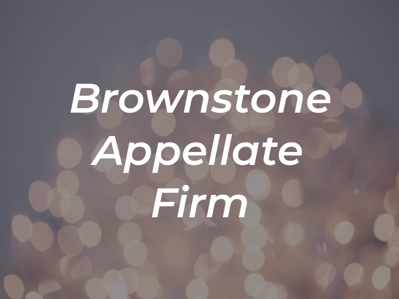 Brownstone Appellate Law Firm