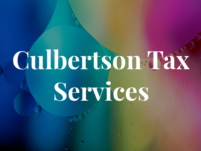 Culbertson Tax Services