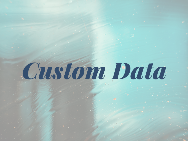 Custom Data