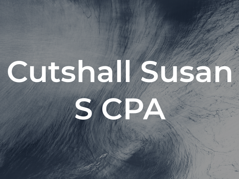 Cutshall Susan S CPA