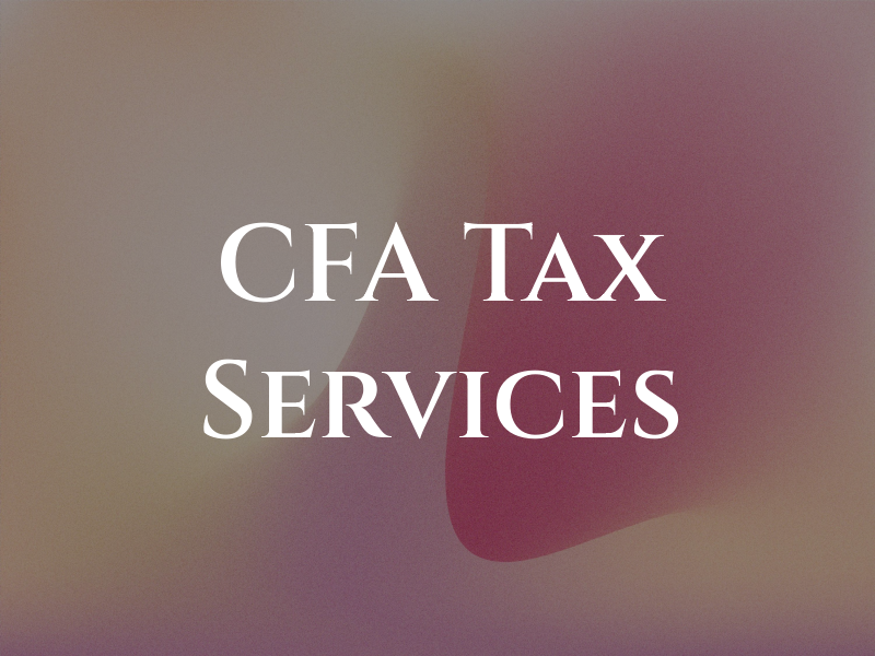 CFA Tax Services