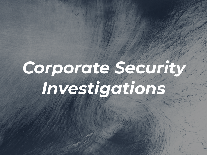 CSI Corporate Security and Investigations