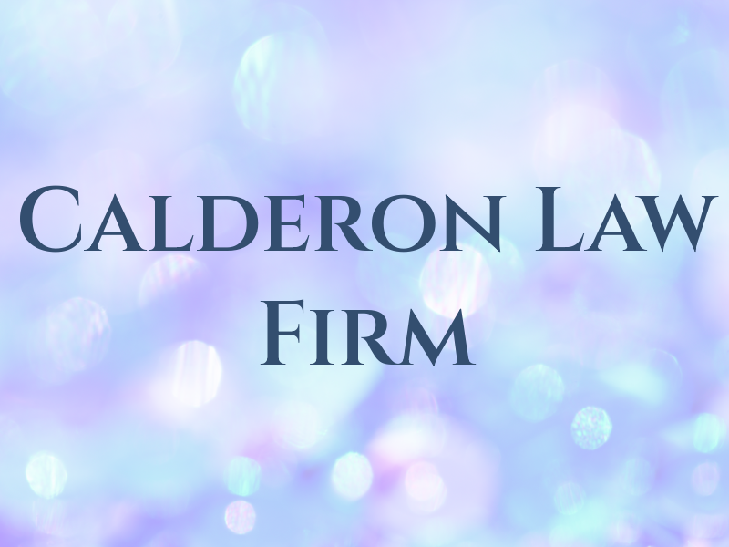 Calderon Law Firm