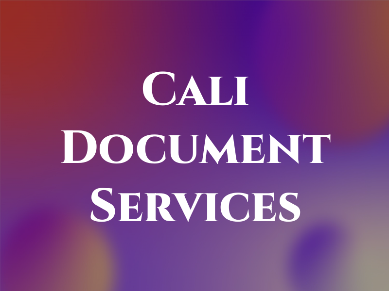 Cali Document Services