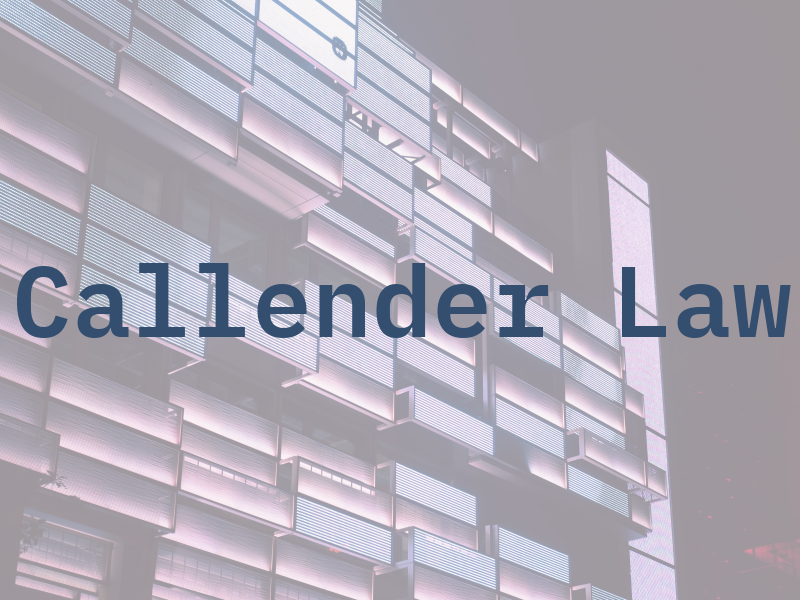 Callender Law