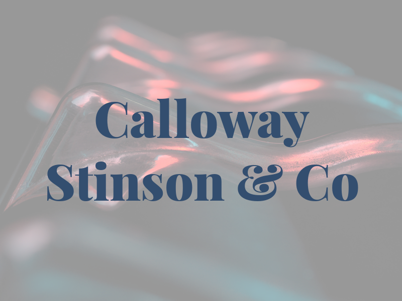 Calloway Stinson & Co