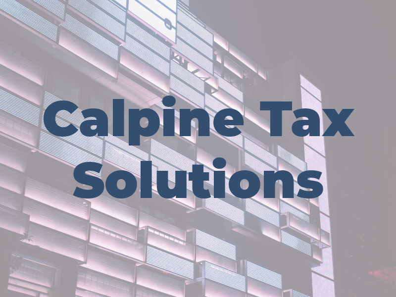 Calpine Tax Solutions