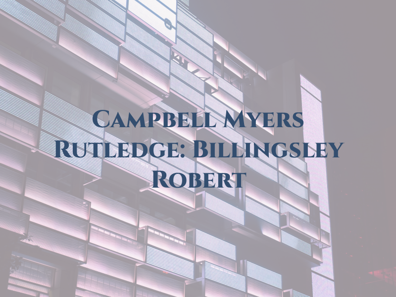 Campbell Myers & Rutledge: Billingsley Robert CPA