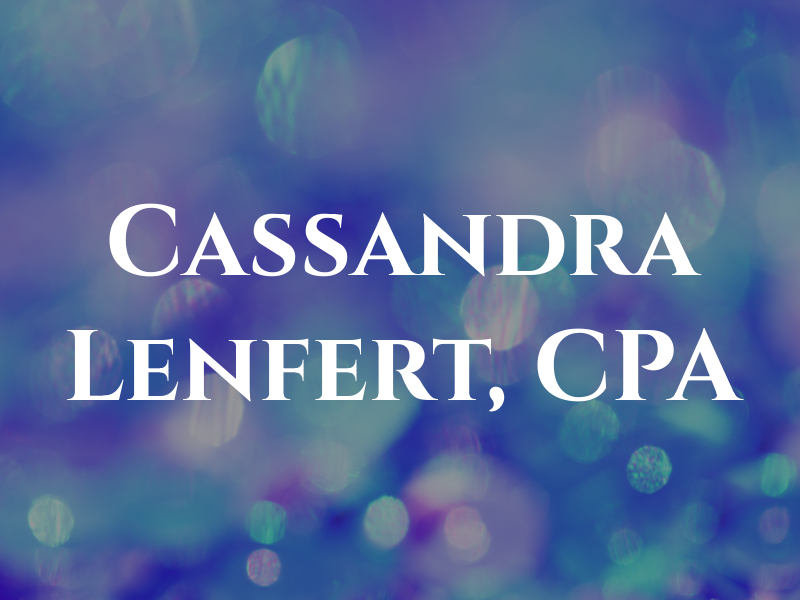 Cassandra Lenfert, CPA