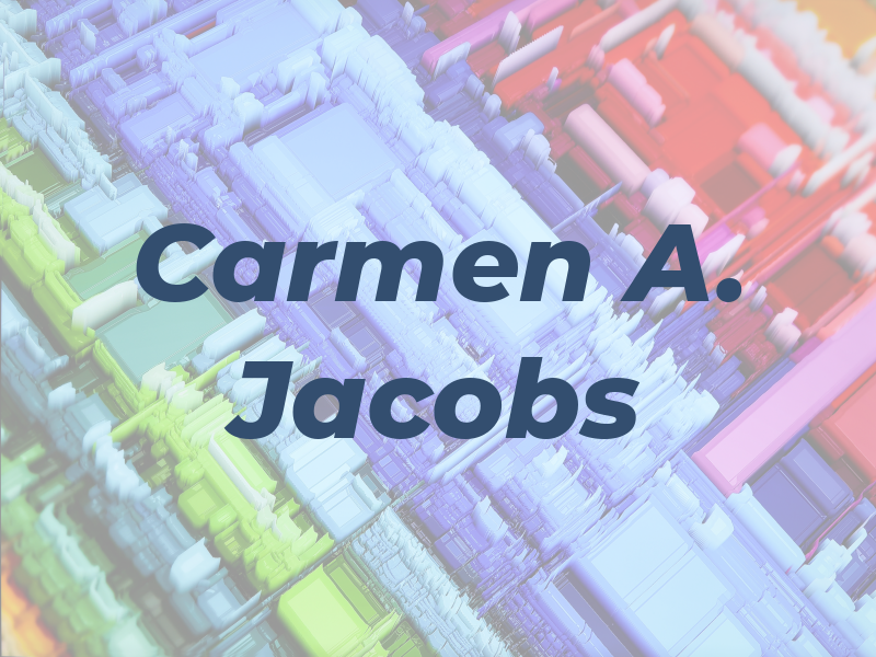 Carmen A. Jacobs