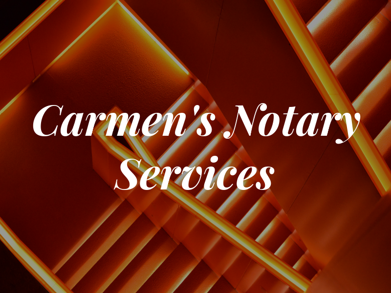 Carmen's Notary & Tax Services