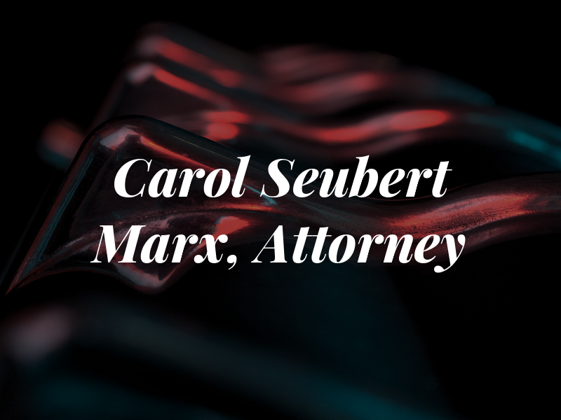 Carol Seubert Marx, Attorney at Law