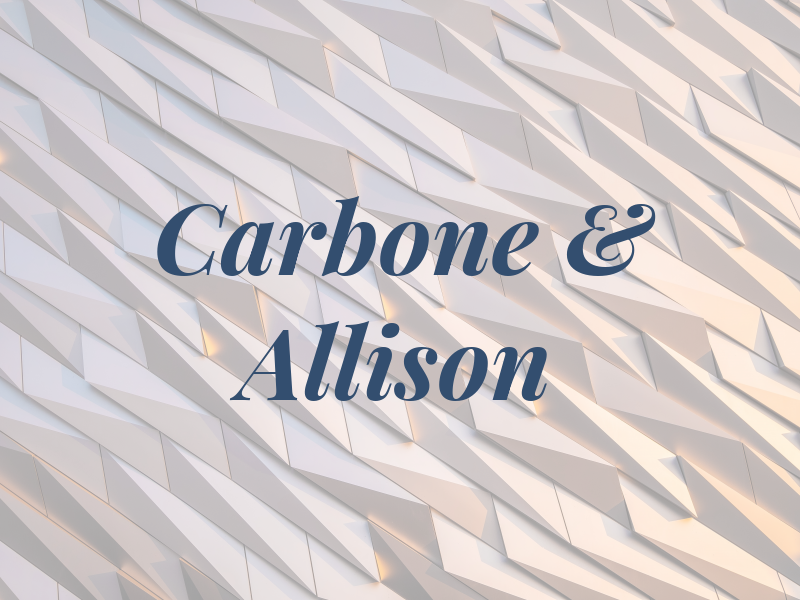 Carbone & Allison