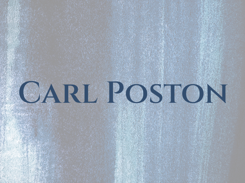 Carl Poston